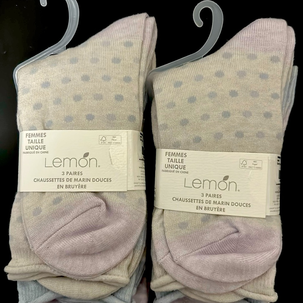 Lemon women’s heather soft socks